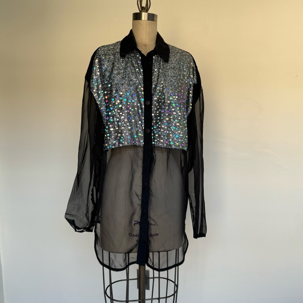 Sequin Britland Button Up Shirt